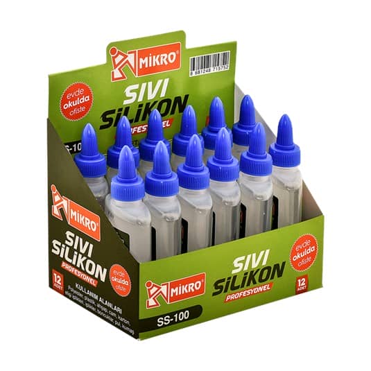 mikro ss-100 sıvı silikon (100ml), ss-100,sıvı silikon,yapıştırıcı