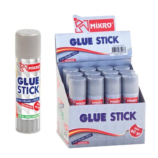 mikro 40 gr glue stick yapıştırıcı, 40gr,yapıştırıcı