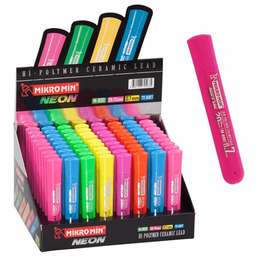 mikro m-800 neon 75mm kurşun kalem ucu stand, m-800,min