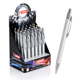 955-24 krom standlı metal tükenmez kalem, 955s,krom,metal tükenmez kalem